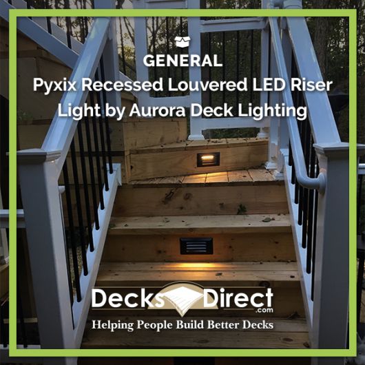 Aurora Pyxis Recessed LED Step Riser Light Bronze