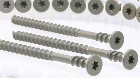 Gray collated deck screws from DecksDirect