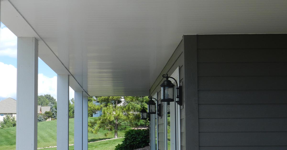 The UpSide Deck Ceiling deck drainage system can increase your livable space!