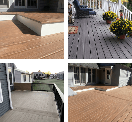 Composite deck boards